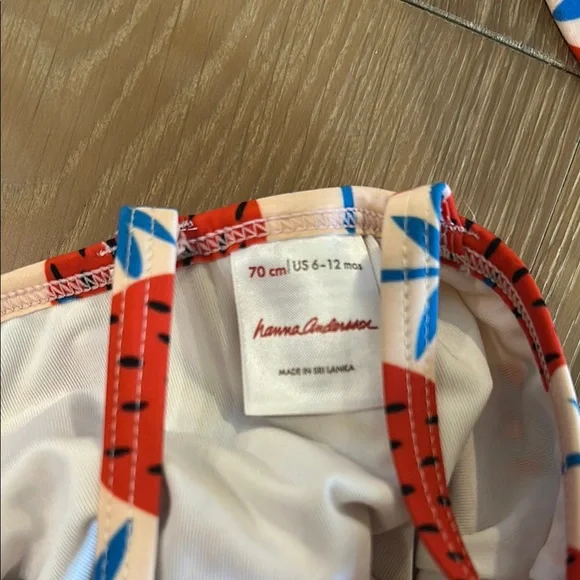 Hanna Andersson Strawberry Print Kids Swim Set - Picture 8 of 8